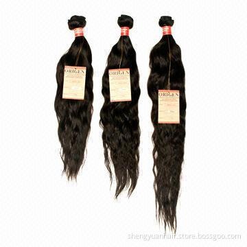 12 to 28-inch Unprocessed Brazilian Natural Human Hair Weaves